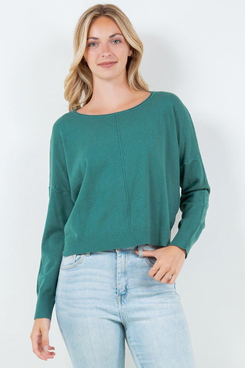 DREAMERS CROP CENTERLINE SWEATER