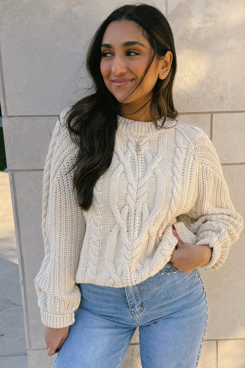 FRANKIE CABLE SWEATER