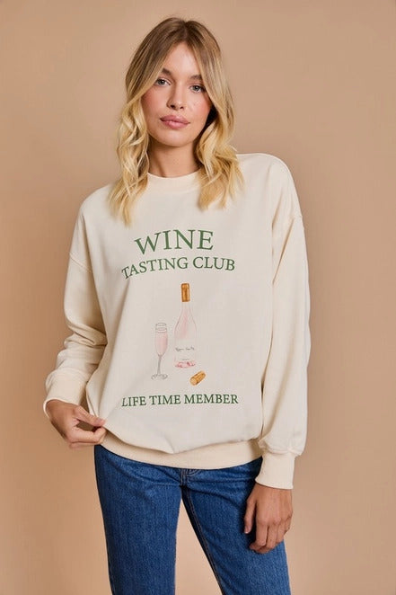 WINE TASTING SWEATSHIRT