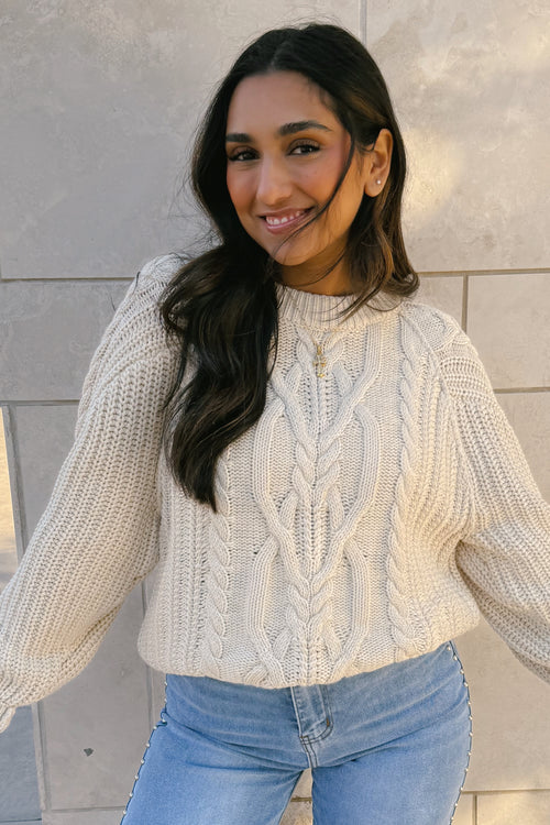 FRANKIE CABLE SWEATER