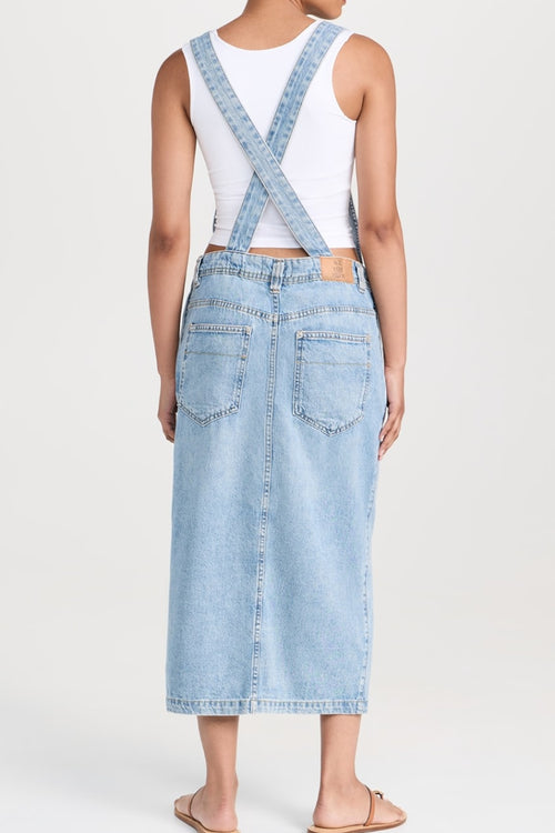 BARDOT DENIM SKIRTALL BY FREE PEOPLE